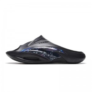 Anta Bubble Slides Black UK | 658KTGJHR