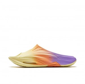Anta Bubble Slides Yellow / Orange / Purple UK | 136FGOCVP