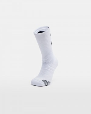 Anta Crew Socks White UK | 502LBDXPZ