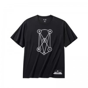 Anta KAI 1 T-shirt Balck UK | 981OTQLWB