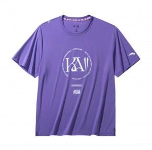 Anta KAI 1 T-shirt Purple UK | 083YFKVRU
