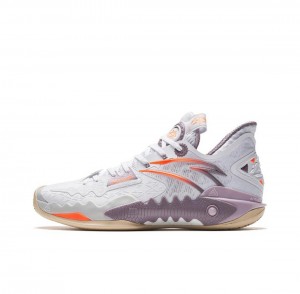 Anta Shock Wave 5 Basketball Shoes White UK | 648HGCEAL