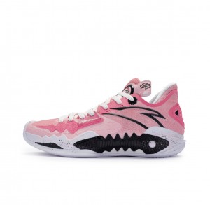 Anta Shock Wave 5 Basketball Shoes Pink UK | 463UOLCRS