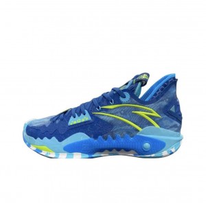 Anta Shock Wave 5 Basketball Shoes Blue UK | 214EZJTQV