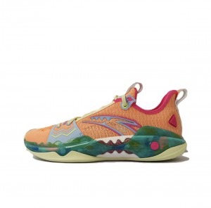 Anta Shock Wave 5 Basketball Shoes Coral Orange UK | 014ZNAJTQ