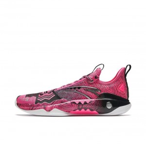 Anta Shock Wave 5 Pro Basketball Shoes Red Purple UK | 370HGCLYR
