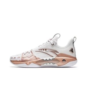 Anta Shock Wave 5 Pro "Finals" Basketball Shoes White UK | 209IFZATD