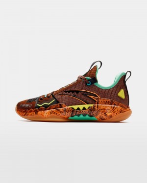 Anta Shock Wave 5 Pro "Focus" Basketball Shoes Brown UK | 563IRSPQK