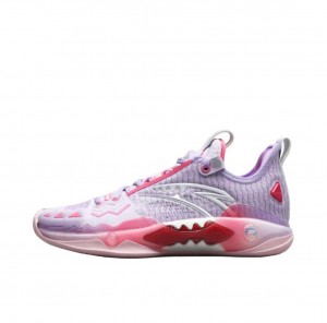 Anta Shock Wave 5 Pro "Valentine's Day" Basketball Shoes Purple UK | 234RVGNIO