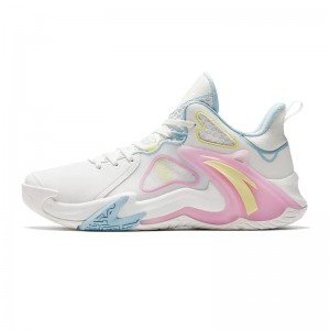 Anta Airspace 4.0 Summer Basketball Shoes White / Pink UK | 351NPCFHY