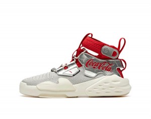 Anta Badao Coca Cola x Zero Sneakers Silver Red UK | 930SHVWCU