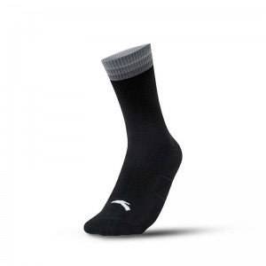 Anta Basketball Socks Black UK | 938IFKBAC