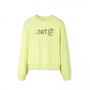Anta DANCE Sweatshirts Yellow UK | 893QKXFBW