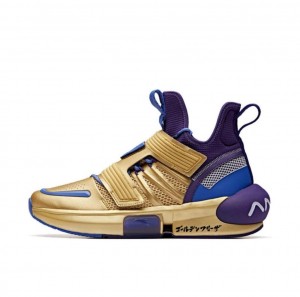 Anta Dragon Ball Super "Frieza" Basketball Shoes Gold / Blue UK | 246OLREXQ