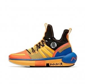 Anta Dragon Ball Super “Son Goku” Basketball Shoes Yellow / Orange / Black UK | 451ASNCLP