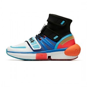 Anta Dragon Ball Super "Super Saiyan" Basketball Shoes White / Blue / Black UK | 253QTCLDW