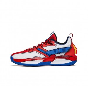 Anta Gordon Hayward GH3 Basketball Shoes Red / White / Blue UK | 541QWGKCD
