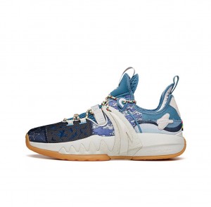 Anta Gordon Hayward GH3 "Christmas" Basketball Shoes Blue / Balck / White UK | 984FXTYIV