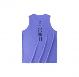 Anta KAI 1 Printing Sleeveless T-shirt Purple UK | 742UWAGCN