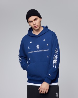 Anta KAI Hoodie Blue UK | 068VNPMBC