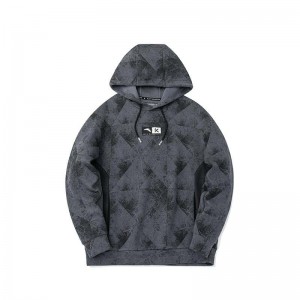 Anta KLAY THOMPSON Sweat Hoodie Grey UK | 085YRQGHF