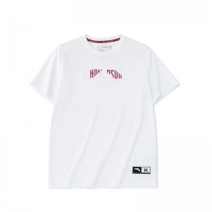 Anta KLAY THOMPSON T-shirt White UK | 347YDCSOE