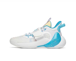 Anta KT Splash 3.0 Low Iced Blueberry Tea Basketball Shoes White / Blue UK | 376NTAREO