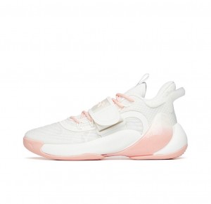 Anta KT Splash 3.0 Low Peach Basketball Shoes White / Pink UK | 384XLRIFB