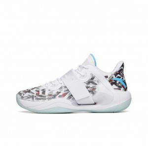 Anta KT Splash 4.0 Basketball Shoes White / Blue UK | 804CXDBRK