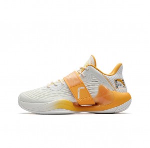 Anta KT Splash 4.0 Basketball Shoes White / Yellow UK | 745AIPCWE
