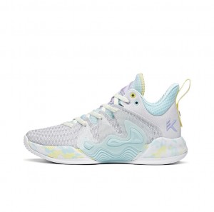 Anta KT “The Mountain 1.0” Low Actual Basketball Shoes Grey / Blue / White UK | 015XIAMJV