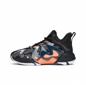 Anta KT “The Mountain 1.0” Low Actual Basketball Shoes Black / White / Grey UK | 537DHVJOF