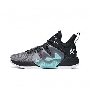 Anta KT “The Mountain 1.0” Low Actual Basketball Shoes Black / Grey UK | 250ITGQES