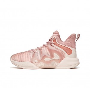Anta KT “The Mountain 1.0” Low Basketball Shoes Pink UK | 758HCEOPV