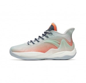 Anta KT The Mountain 2.0 Basketball Shoes Grey / White / Green UK | 519YXOTPB