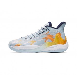 Anta KT The Mountain 2.0 Basketball Shoes Blue / White / Orange UK | 894HOAZDK