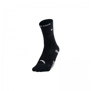Anta Klay Thompson Basketball Socks Black UK | 329KRMFAE