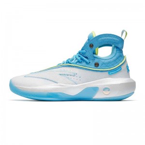 Anta Klay Thompson KT8 Silence Is Golden Basketball Shoes White / Blue / Orange UK | 467AYMJPH