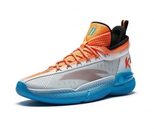 Anta Klay Thompson KT9 Bay Area Fog Basketball Shoes Grey / Blue UK | 758KWHABJ