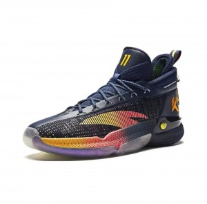 Anta Klay Thompson KT9 Patterns of Light Basketball Shoes Navy UK | 903FZTDSR