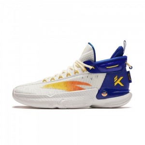 Anta Klay Thompson KT9 Warrior Basketball Shoes White / Purple UK | 089HXAOGM
