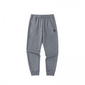 Anta Klay Thompson Knit Track Pants Grey UK | 254KYIEAW