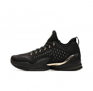 Anta Klay Thompson Kt3 Basketball Shoes Black / Gold UK | 527IJWOVH