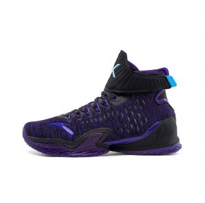 Anta Klay Thompson Kt3 Basketball Shoes Black / Purple UK | 096XPLOGK