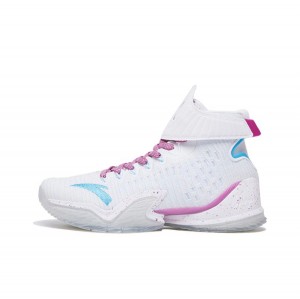 Anta Klay Thompson Kt3 Basketball Shoes White / Blue / Pink UK | 045XRPHJF
