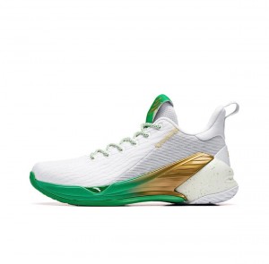 Anta Klay Thompson Kt4 Basketball Shoes White / Green UK | 051NEGRJT