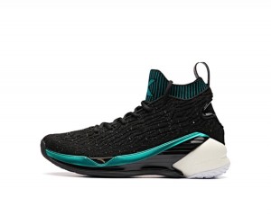 Anta Klay Thompson Kt4 Basketball Shoes Black / Green UK | 924PLHXOU