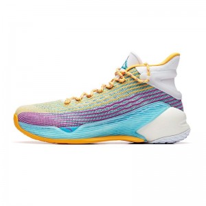 Anta Klay Thompson Kt4 Final Basketball Shoes Yellow / Blue UK | 210YVABLG