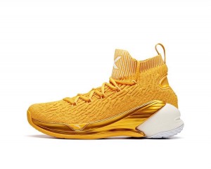 Anta Klay Thompson Kt4 Home Basketball Shoes Yellow UK | 239JFAIUZ