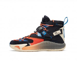 Anta Klay Thompson Kt5 Disruptiv "Burning" Basketball Shoes Balck / Red UK | 251JTBLMR